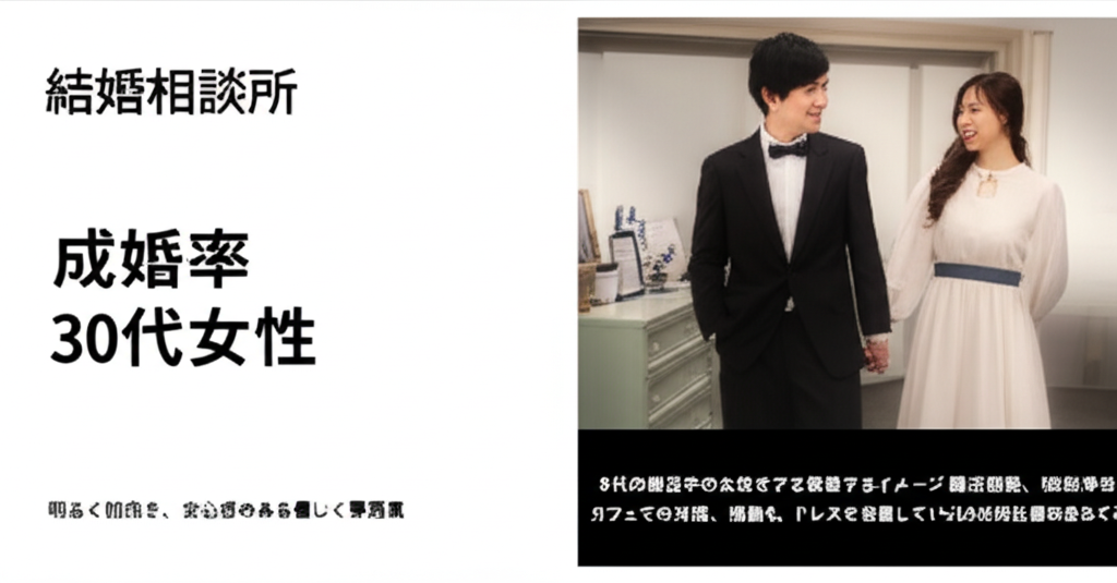 【驚愕の事実】30代女性の結婚相談所成婚率は37％！婚活の現実と3つの成功法則を徹底解説